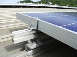 Kit rieles para 4 placas solares